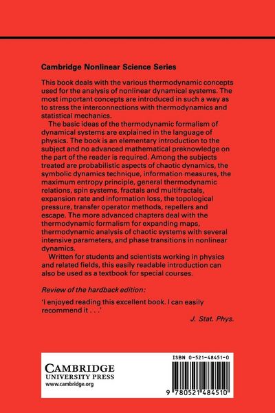 Produktbild: Thermodynamics of Chaotic Systems