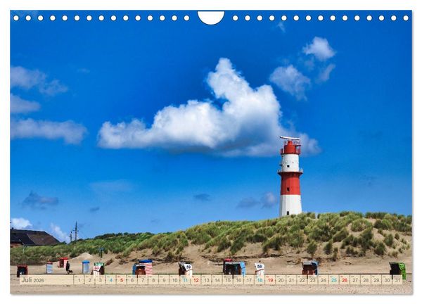 Produktbild: BORKUM Entdeckungen (Wandkalender 2026 DIN A4 quer), CALVENDO Monatskalender