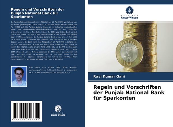 Produktbild: Regeln und Vorschriften der Punjab National Bank f&uuml;r Sparkonten
