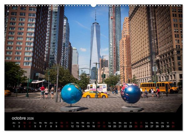 Produktbild: Balade New-Yorkaise, Manhattan (Calendrier mural 2026 DIN A2 vertical) calendrier de bureau
