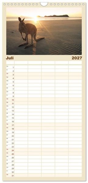 Produktbild: Familienplaner 2027 - Australien - Der vielseitige Osten mit 5 Spalten (Wandkalender, 21 x 45 cm) CALVENDO