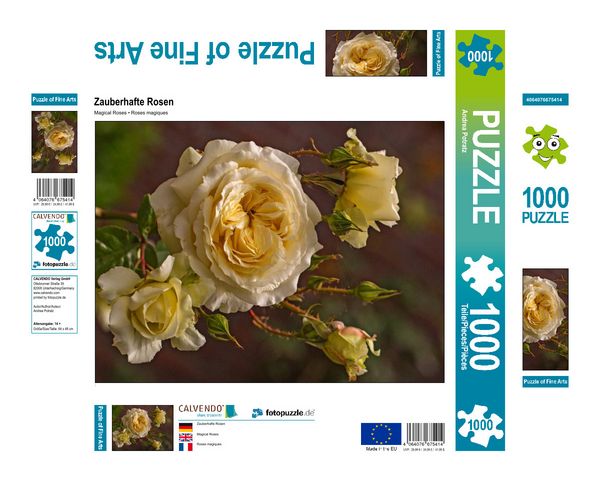 Produktbild: CALVENDO Puzzle Zauberhafte Rosen | 1000 Teile Lege-Gr&ouml;&szlig;e 64 &times; 48 cm Foto-Puzzle f&uuml;r gl&uuml;ckliche Stunden