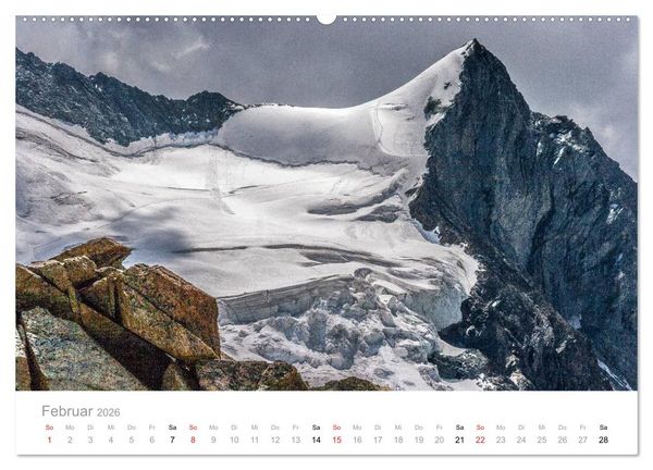 Produktbild: Walliser Alpen &ndash; Europas &raquo;kleiner&laquo; Himalaya (hochwertiger Premium Wandkalender 2026 DIN A2 quer), Kunstdruck in Hochglanz