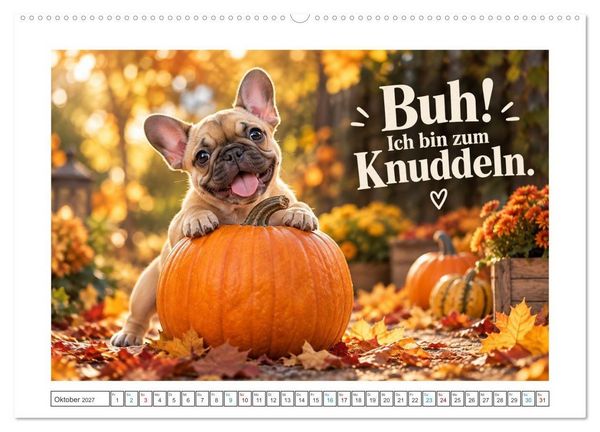 Produktbild: Zum Gl&uuml;ck gibt&rsquo;s Hunde (Wandkalender 2027 DIN A2 quer), CALVENDO Monatskalender