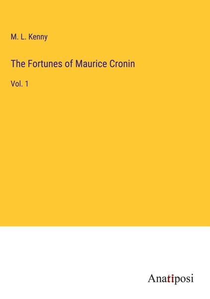Produktbild: The Fortunes of Maurice Cronin