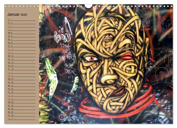 Produktbild: Street-Art Berlin (Wandkalender 2026 DIN A3 quer), CALVENDO Monatskalender