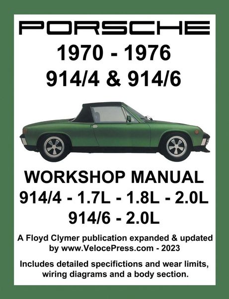 Produktbild: Porsche 914/4 & 914/6 1970-1976 Workshop Manual