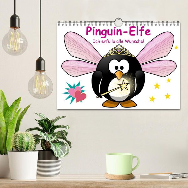 Produktbild: Pinguin-Elfe (Wandkalender 2026 DIN A4 quer), CALVENDO Monatskalender