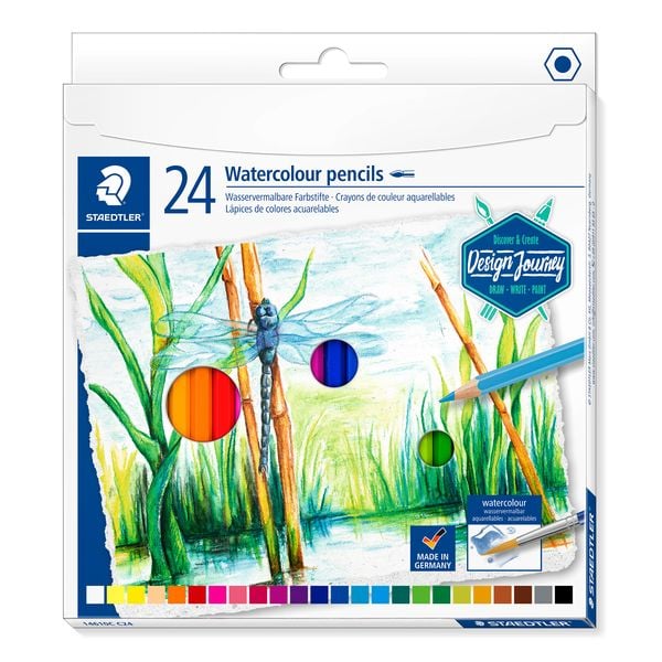 Produktbild: STAEDTLER Aquarellstifte 146 10C wasservermalbar, 24er Set