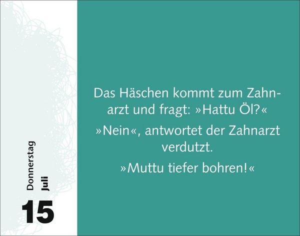 Produktbild: Witzirin Tagesabrei&szlig;kalender 2027 - Diese Packung enth&auml;lt: die lustigsten Witze f&uuml;r die t&auml;gliche Dosis Humor