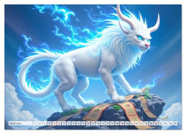 Produktbild: Chinesische Mythologie - G&ouml;tter, Helden und Monster (Wandkalender 2026 DIN A3 quer), CALVENDO Monatskalender