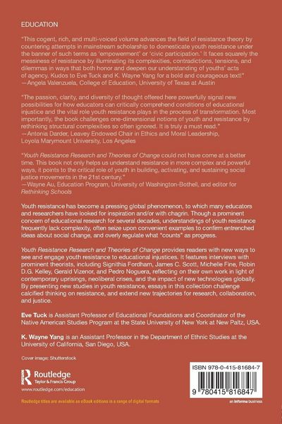 Produktbild: Youth Resistance Research and Theories of Change