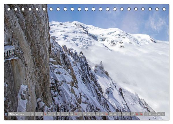 Produktbild: Mont Blanc - Krone der Alpen (Tischkalender 2026 DIN A5 quer), CALVENDO Monatskalender