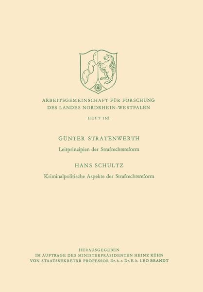 Produktbild: Leitprinzipien der Strafrechtsreform / Kriminalpolitische Aspekte der Strafrechtsreform