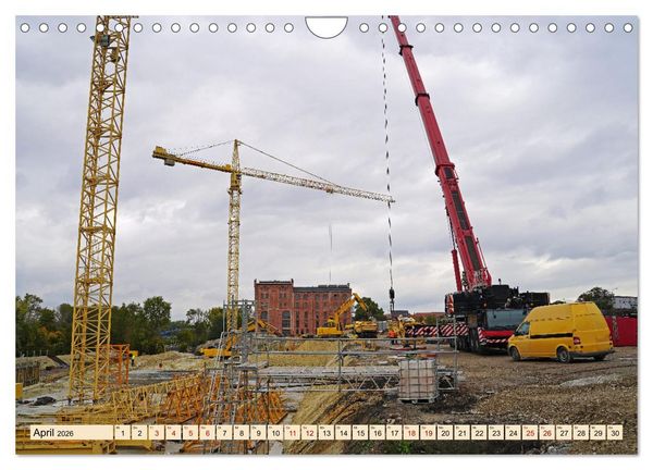 Produktbild: Auf der Gro&szlig;baustelle (Wandkalender 2026 DIN A4 quer), CALVENDO Monatskalender