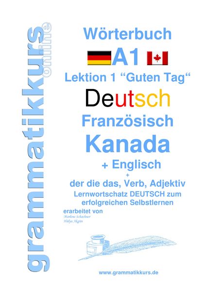 Produktbild: W&ouml;rterbuch Deutsch - Franz&ouml;sisch Kanada - Englisch Niveau A1