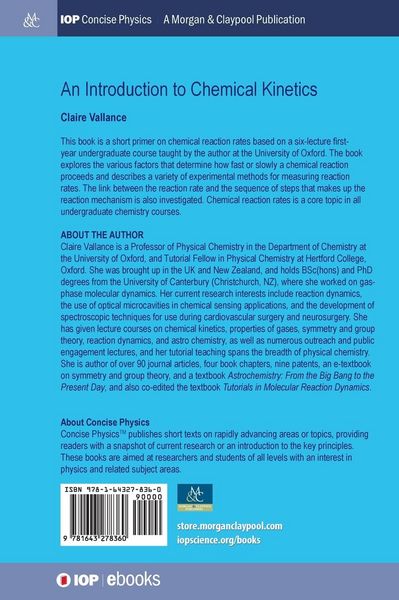 Produktbild: An Introduction to Chemical Kinetics