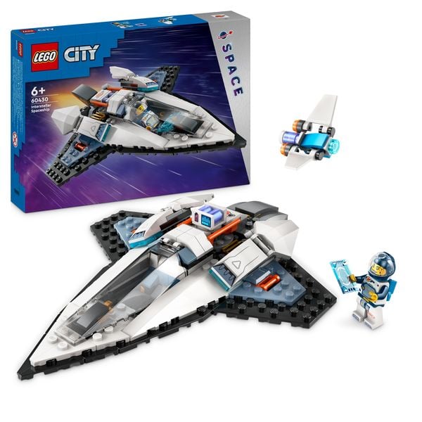 LEGO City 60430 Raumschiff, Weltraum-Spielzeug mit Space Shuttle