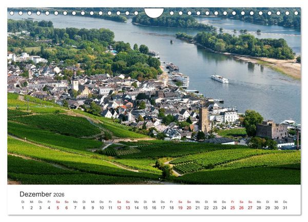 Produktbild: Burgen im Rheintal - Landschaft, Romantik, legend (Wandkalender 2026 DIN A4 quer), CALVENDO Monatskalender