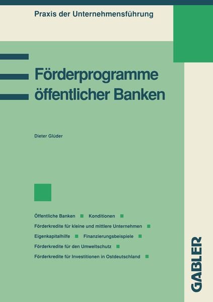 Produktbild: F&ouml;rderprogramme &ouml;ffentlicher Banken