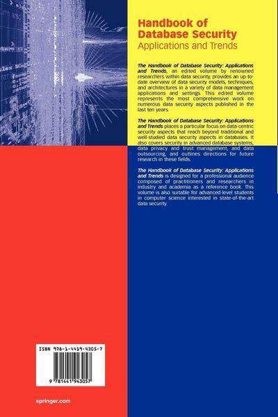 Produktbild: Handbook of Database Security