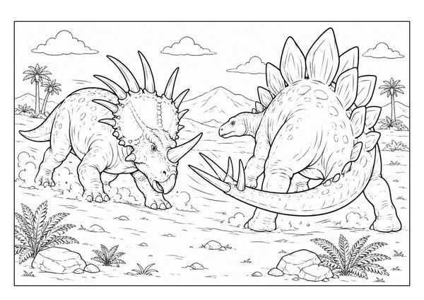 Produktbild: Dinosaurier Malbuch f&uuml;r Kinder von 6-10 Jahren mit 70 starken Ausmalmotiven