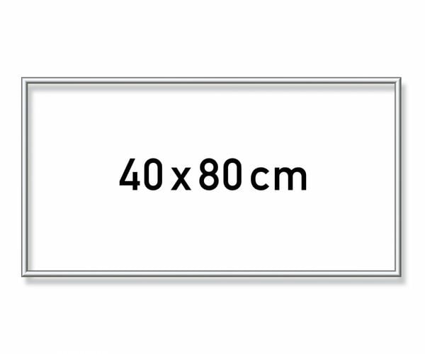 Produktbild: MNZ - Alurahmen Silber 40 x 80 cm