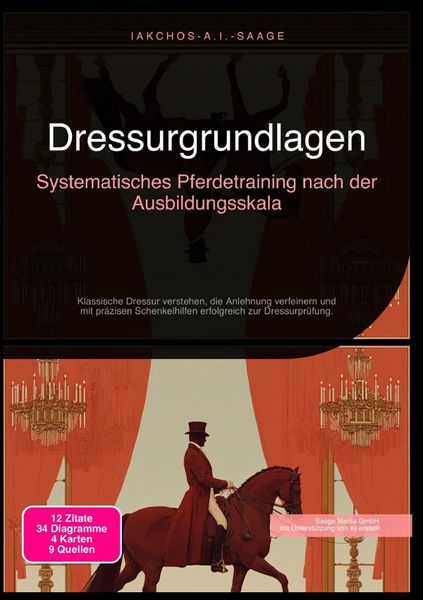 Dressurgrundlagen: Systematisches Pferdetraining nach der Ausbildungsskala, Taschenbuch von Iakchos A.I. Saage, Epubli, 9783565246601