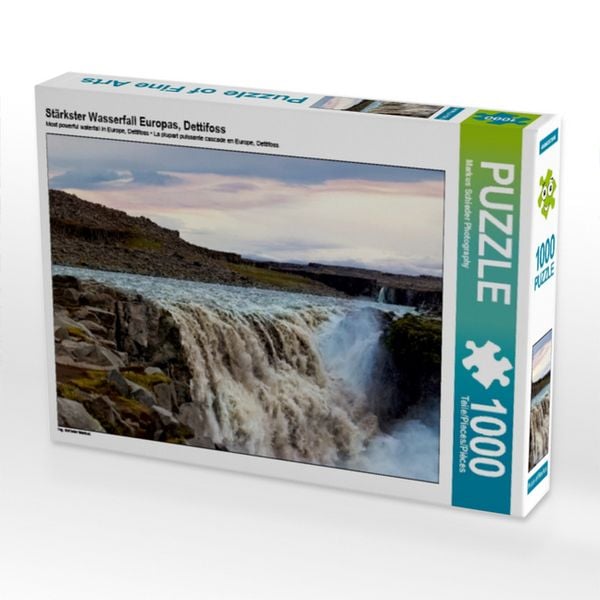 Produktbild: CALVENDO Puzzle Dettifoss Island - St&auml;rkster Wasserfall Europas | 1000 Teile Lege-Gr&ouml;&szlig;e 64x48cm Foto-Puzzle f&uuml;r gl&uuml;ckliche Stunden