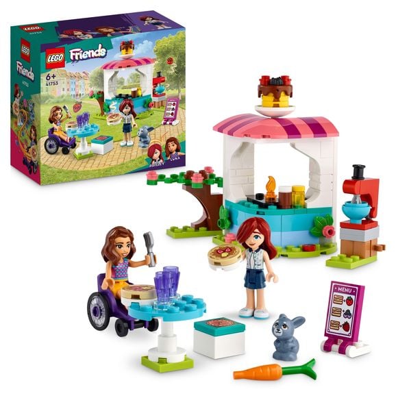 LEGO Friends 41753 Pfannkuchen-Shop, Spielzeug-Set mit Hasenfigur