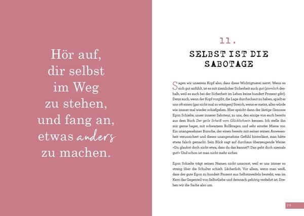 Produktbild: Der geile Schei&szlig; vom Gl&uuml;cklichsein &ndash; Mein Buch. Mein Leben.