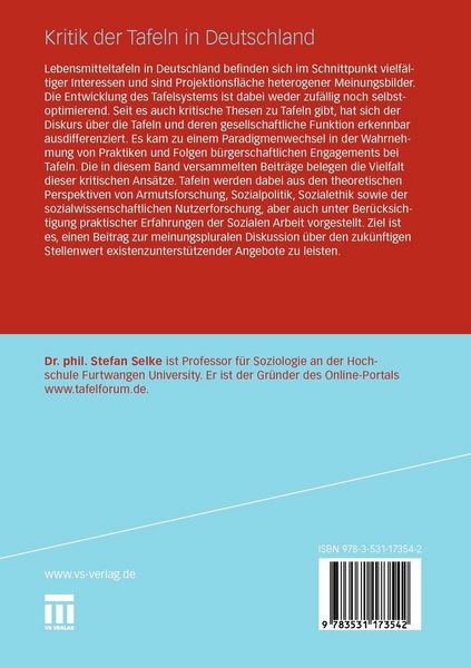 Produktbild: Kritik der Tafeln in Deutschland