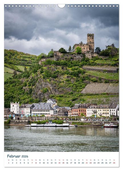 Produktbild: Burgen und Burgruinen am Mittelrhein (Wandkalender 2026 DIN A3 hoch), CALVENDO Monatskalender