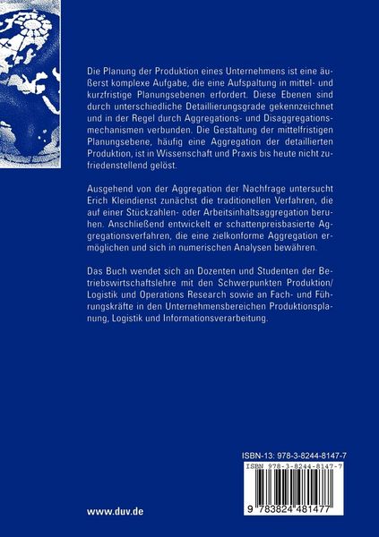 Produktbild: Aggregation und Allokation in der hierarchischen Produktionsplanung