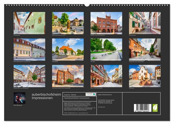 Produktbild: Tauberbischofsheim Impressionen (hochwertiger Premium Wandkalender 2026 DIN A2 quer), Kunstdruck in Hochglanz