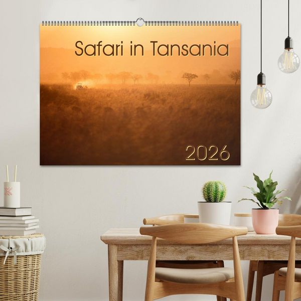 Produktbild: Safari in Tansania (Wandkalender 2026 DIN A2 quer), CALVENDO Monatskalender