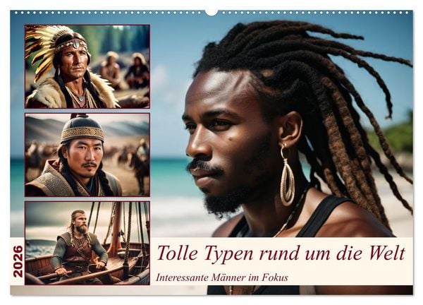 Produktbild: Tolle Typen rund um die Welt (Wandkalender 2026 DIN A2 quer), CALVENDO Monatskalender