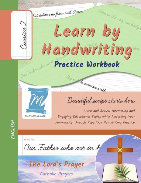 Produktbild: Handwriting Practice Workbook - The Lord's Prayer - Christian Prayers - Cursive, Level 2
