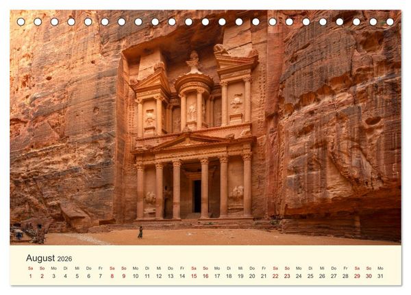 Produktbild: Jordanien Sand, Stein und Salz (Tischkalender 2026 DIN A5 quer), CALVENDO Monatskalender