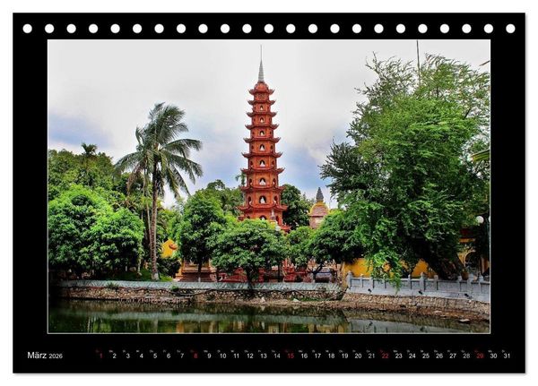 Produktbild: Vietnam &ndash; Land der Kontraste 2026 (Tischkalender 2026 DIN A5 quer), CALVENDO Monatskalender
