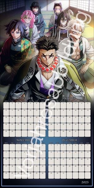 Produktbild: Demon Slayer Broschurkalender 2027