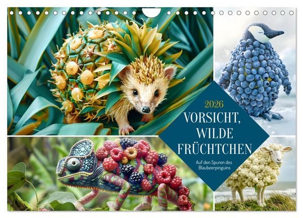 Vorsicht, Wilde Früchtchen (Wandkalender 2026 DIN A4 quer), CALVENDO Monatskalender