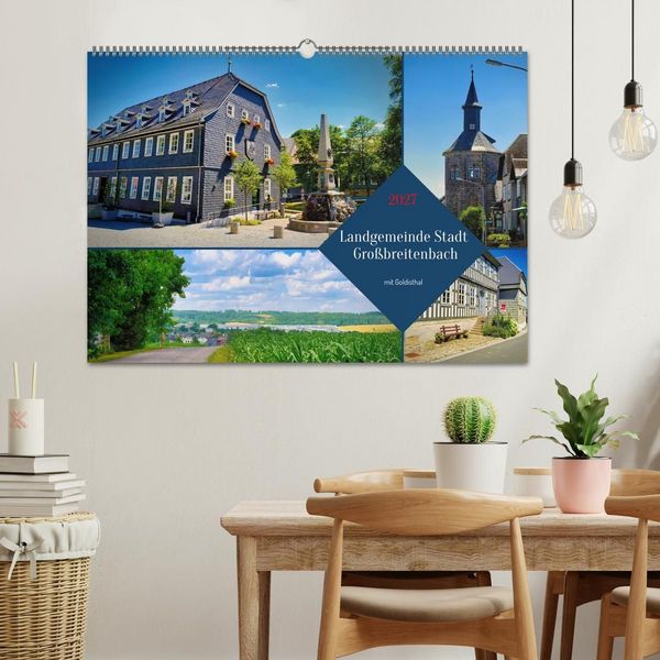Produktbild: Landgemeinde Stadt Gro&szlig;breitenbach - mit Goldisthal (Wandkalender 2027 DIN A2 quer), CALVENDO Monatskalender
