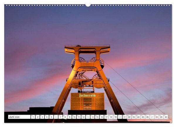Produktbild: Blaue Stunde in Nordrhein-Westfalen (hochwertiger Premium Wandkalender 2026 DIN A2 quer), Kunstdruck in Hochglanz