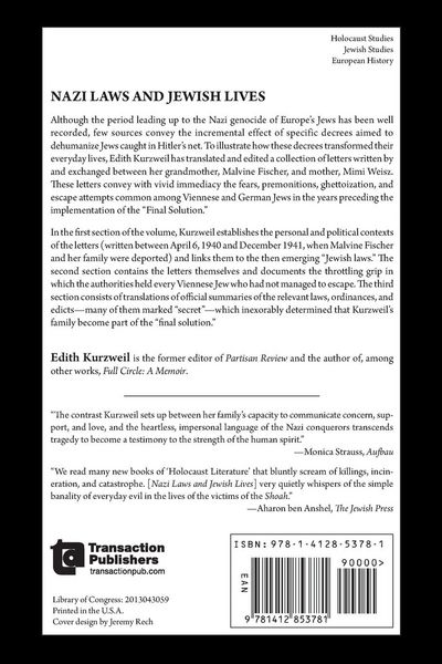 Produktbild: Nazi Laws and Jewish Lives