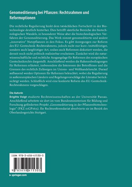 Produktbild: Genomeditierung bei Pflanzen: Rechtsrahmen und Reformoptionen
