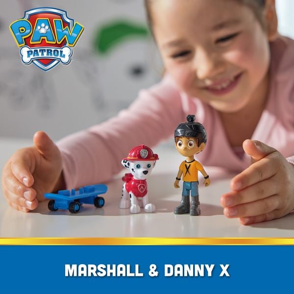 Produktbild: PAW Patrol Hero Pups &ndash; Actionfigurenset mit Marshall Hundefigur, Danny X Figur und Skateboard