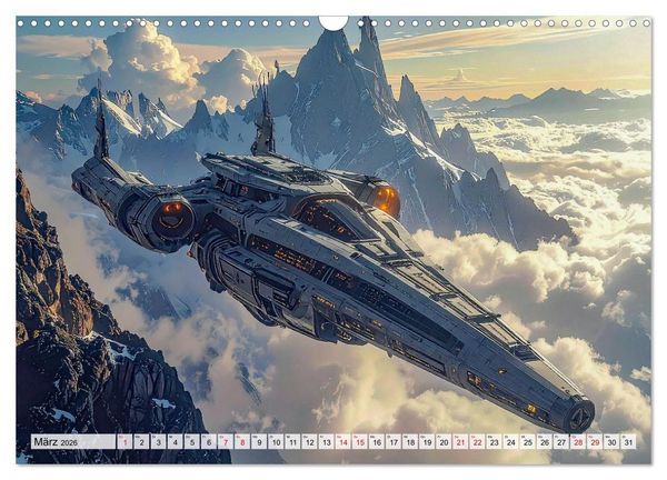 Produktbild: Raumzeit. Geschichten zwischen Sternen (Wandkalender 2026 DIN A3 quer), CALVENDO Monatskalender
