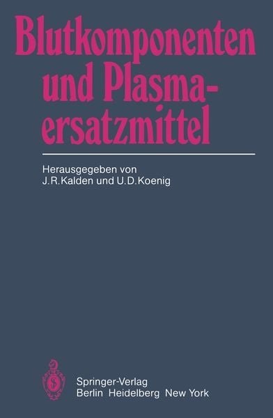 Produktbild: Blutkomponenten und Plasmaersatzmittel