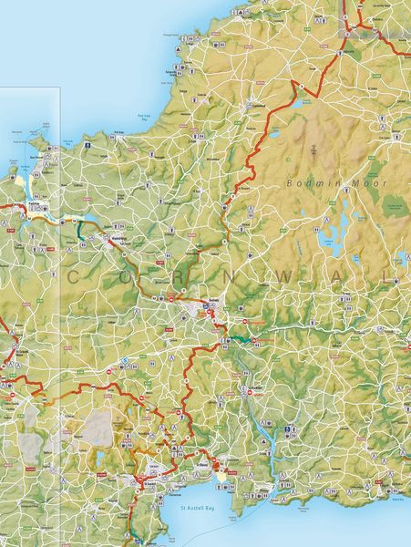 Produktbild: Cornwall and West Devon Cycle Map 1